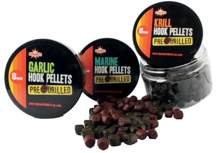 Dynamite baits pellets pre-drilled hook 8 mm-krill