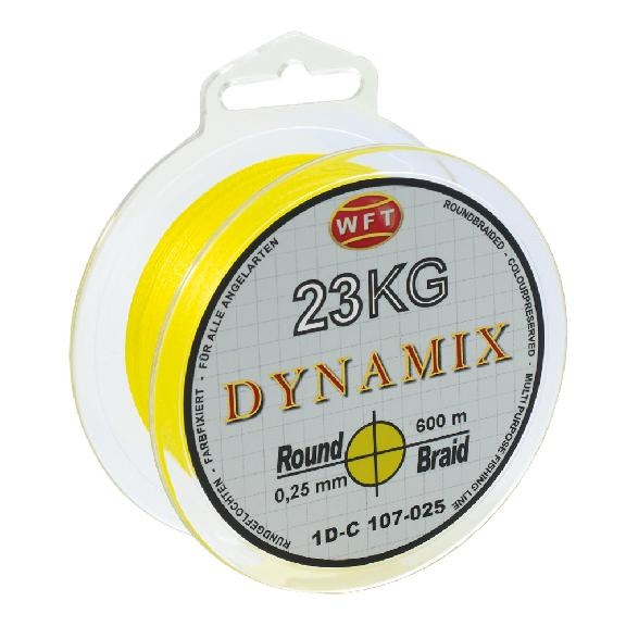 Wft splétaná šňůra round dynamix kg žlutá - 150 m 0