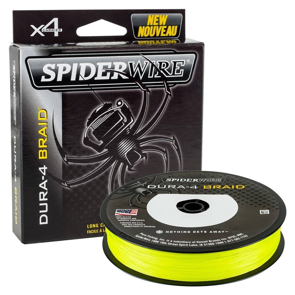 Spiderwire splétaná šňůra dura4 300 m yellow - průměr 0