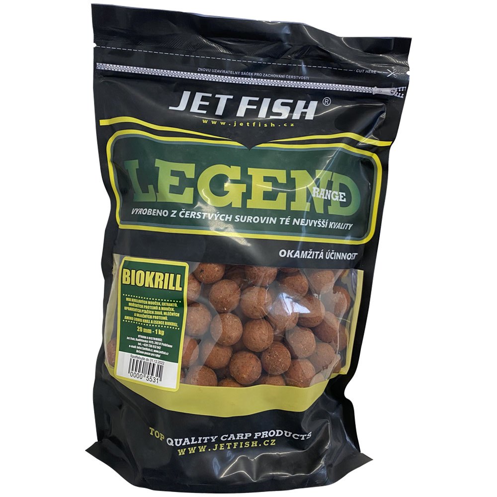 Jet fish boilie legend range biokrill-250 g 24 mm