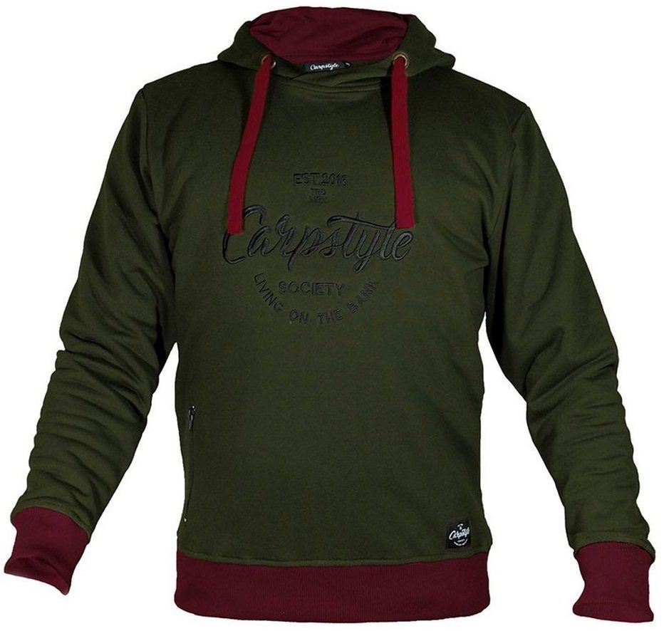Carpstyle mikina green forest hoodie-velikost s