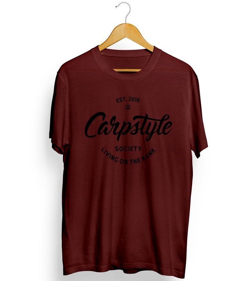 Carpstyle tričko t shirt 2018 burgundy-velikost xl
