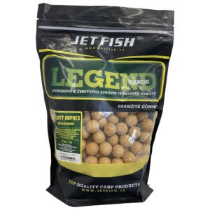Jet fish boilie legend range žlutý impuls ořech javor-1 kg 20 mm