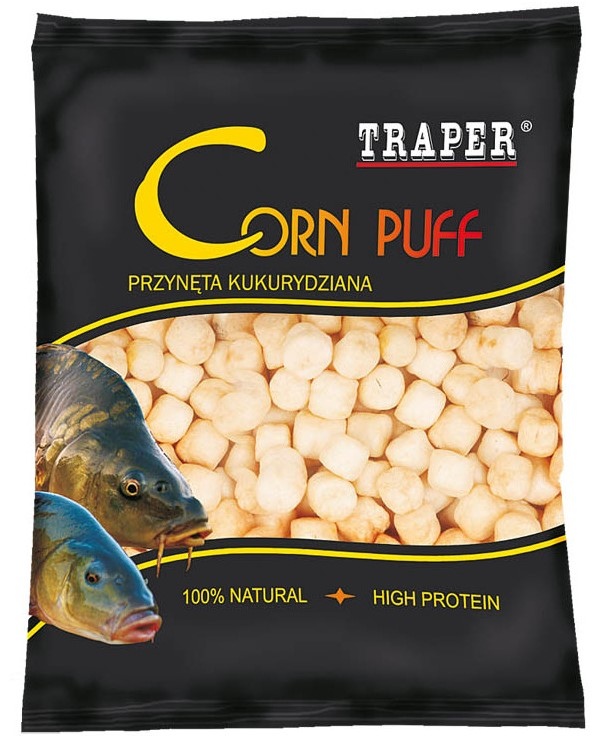 Traper pufovaná kukuřice corn puff med 20 g - 8 mm