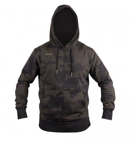 Avid carp mikina distortion camo hoodie - velikost m