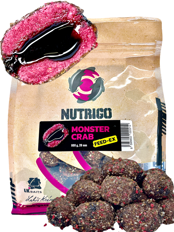 Lk baits nutrigo feed-ex monster crab 800 g 20 mm