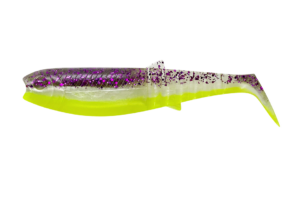 Savage gear gumová nástraha cannibal shad purple glitter bomb - 8 cm 5 g