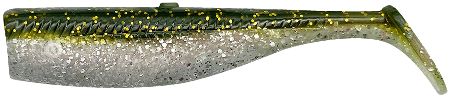Savage gear gumová nástraha minnow tail green silver 5 ks -  10 cm 10 g