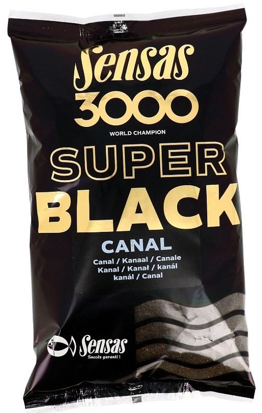 Sensas krmení  3000 super black 1kg-canal