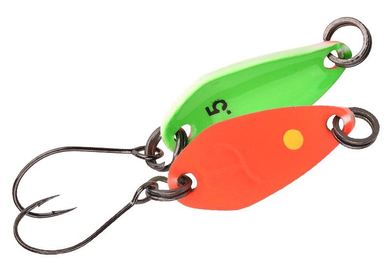 Spro plandavka trout master incy spoon orange green - 2