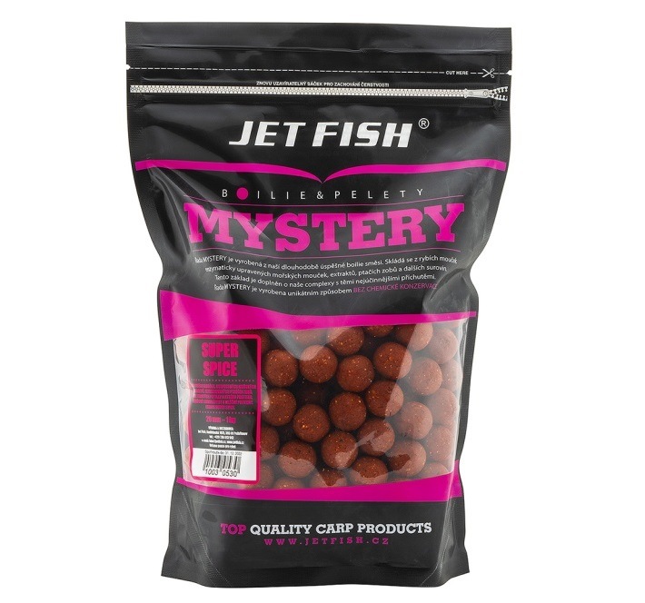 Jet fish boilie mystery super spice - 220 g 16 mm