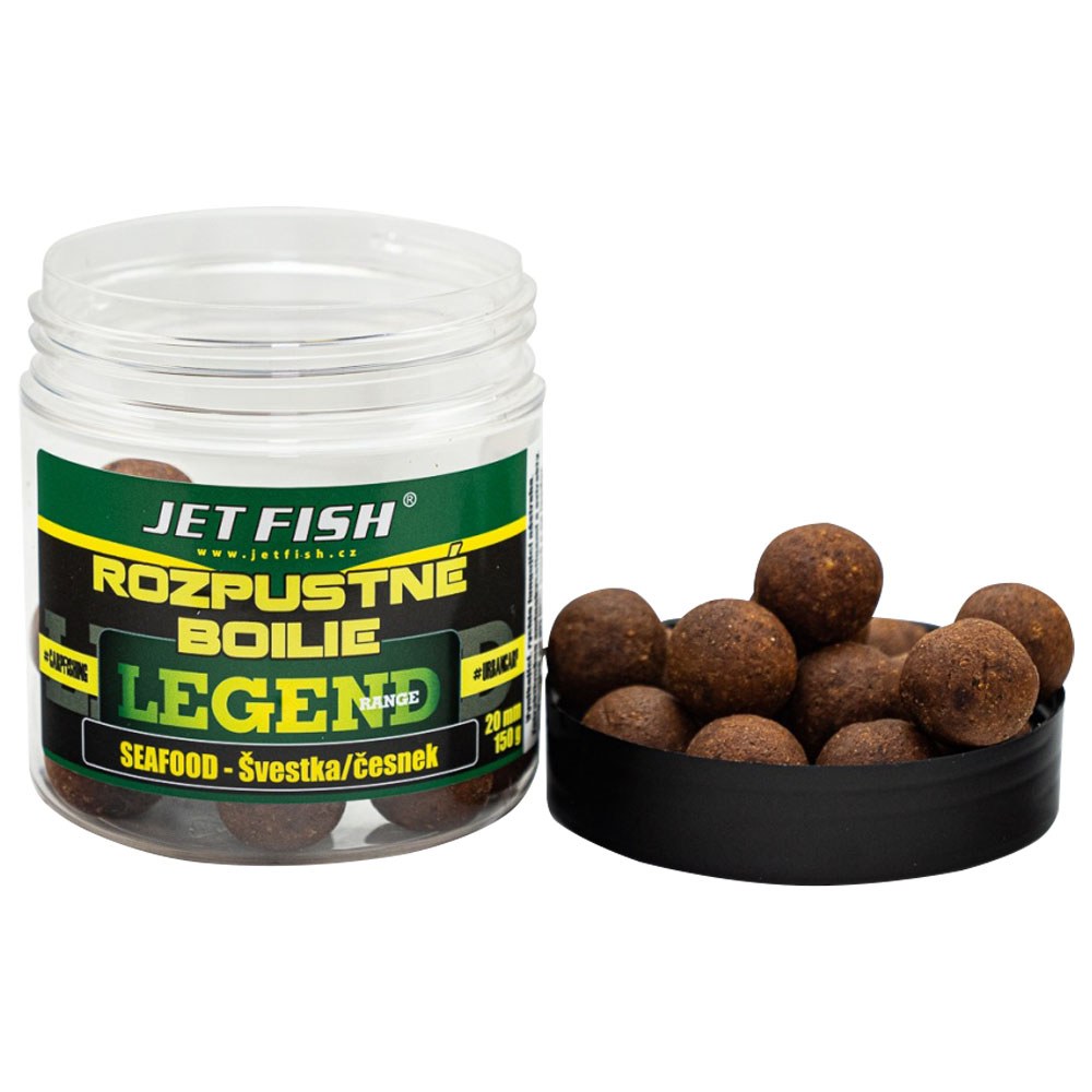 Jet fish rozpustné boilie legend range seafood švestka česnek 250 ml - 20 mm