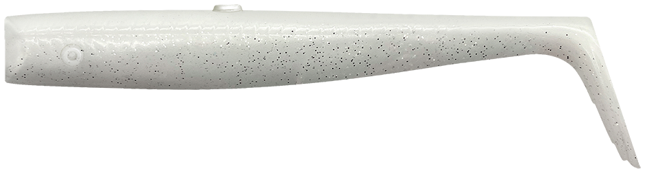 Savage gear gumová nástraha sandeel v2 tail white pearl silver 5 ks - 14 cm 23 g