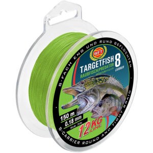 Wft splétaná šňůra targetfish 8 chartreuse 150 m zelená - 0