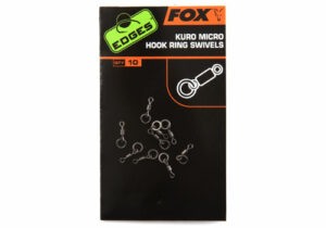 Fox obratlík na háček edges kuro micro hook ring swivels 10 ks