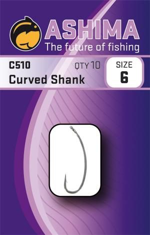 Ashima  háčky  c510 curved shank  (10ks)-velikost 8