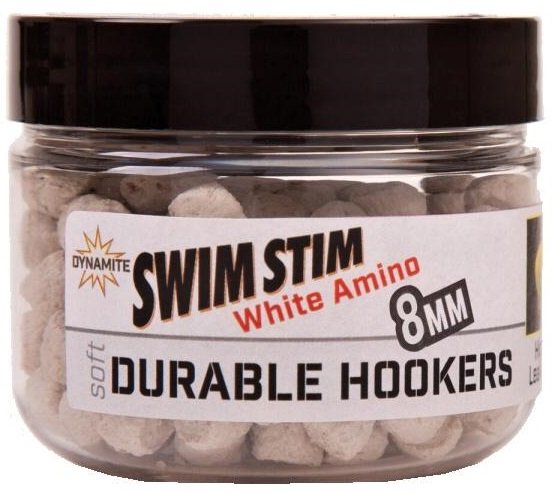 Dynamite baits pelety durable hookers swim stim white amino - 8 mm