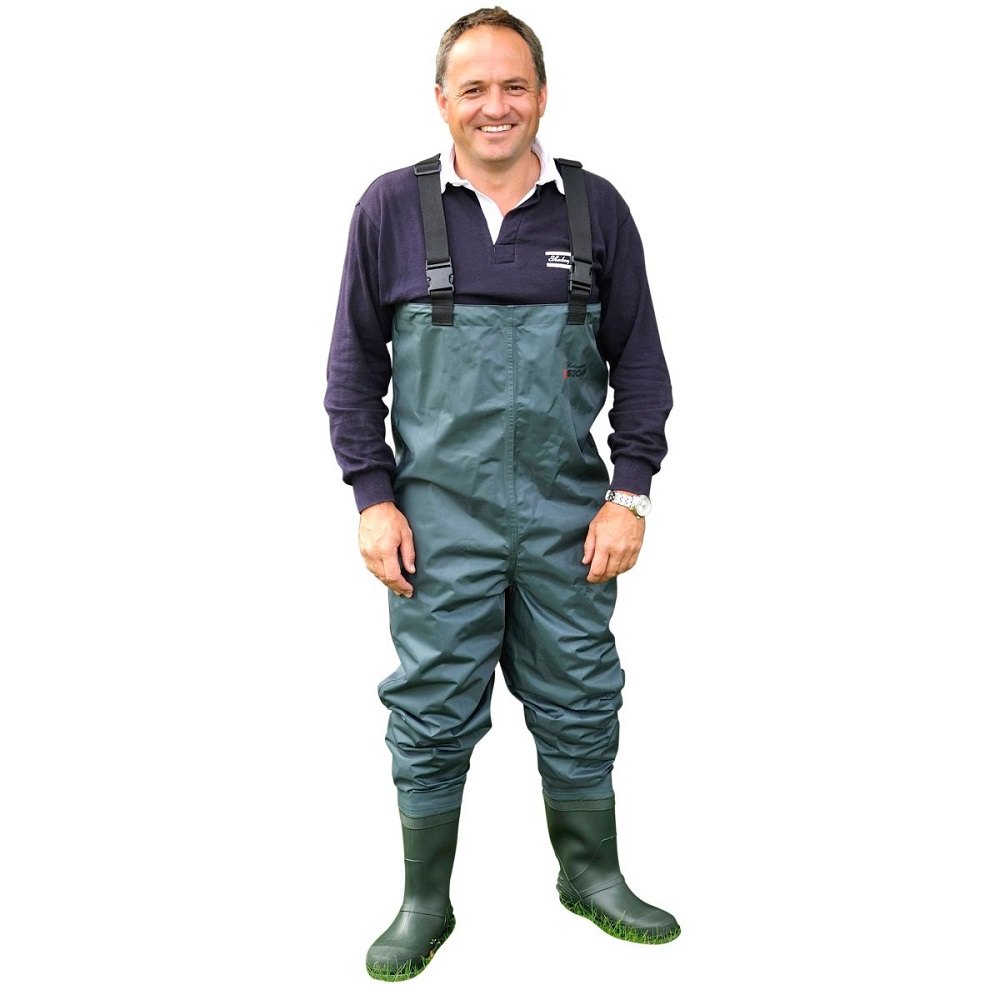 Shakespeare prsačky sigma nylon pvc vhest wader cleated sole-velikost 12
