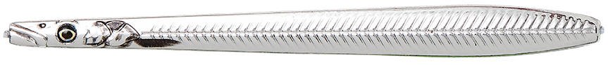 Savage gear line thru sandeel nail silver plating - 10 cm 16 g