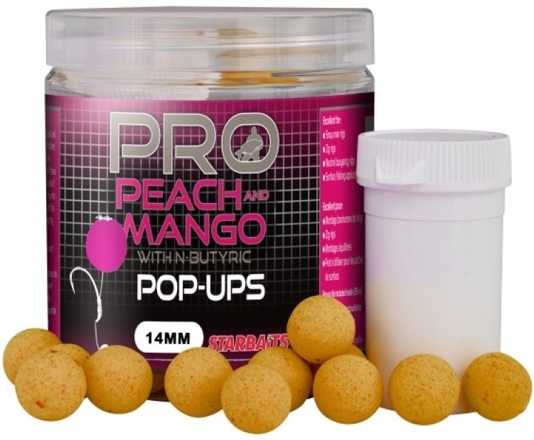 Starbaits plovoucí boilie probiotic pop up peach mango 60 g-20 mm