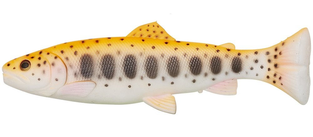 Savage gear gumová nástraha 3d craft trout pulsetail golden albino - 16 cm 35 g