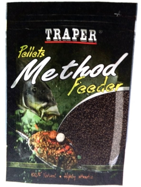 Traper pelety method feeder halibut černý 500 g - 4 mm