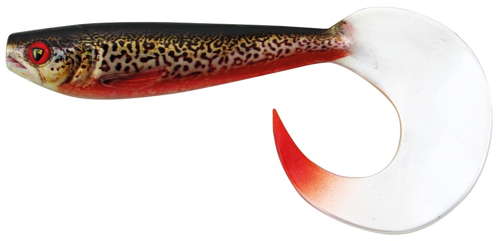 Fox rage gumová nástraha new pro grub colours super natural tiger trout-23 cm