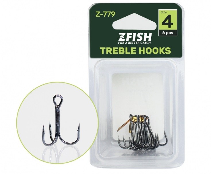 Zfish trojháčky treble hooks z-779 - 1/0