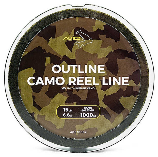 Avid carp vlasec outline camo reel line - 1000 m 0