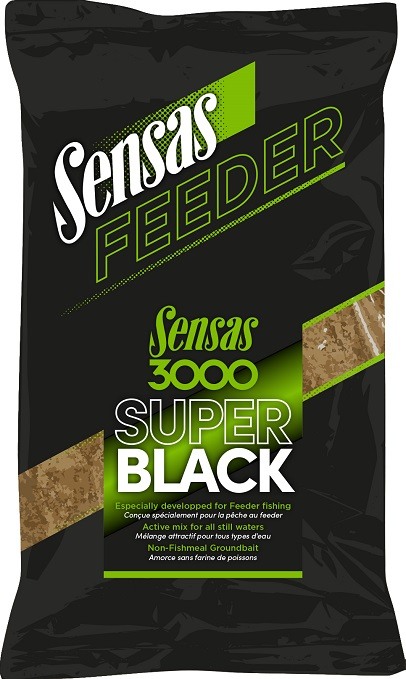 Sensas krmení 3000 feeder 1 kg - super black