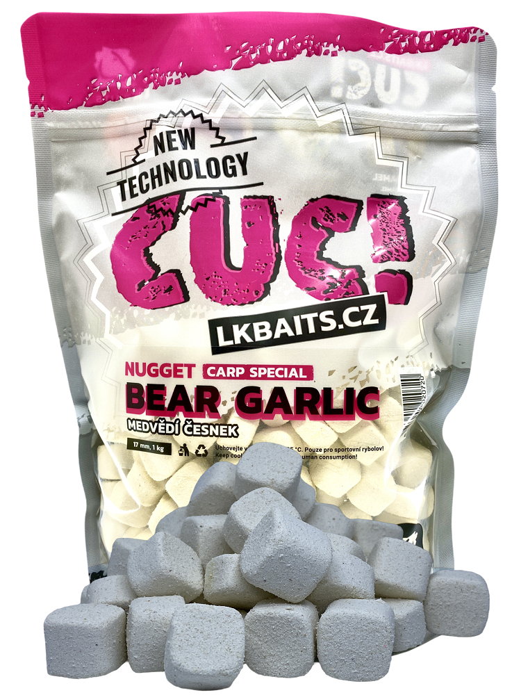 Lk baits cuc nugget carp garlic bear 1 kg - 10 mm