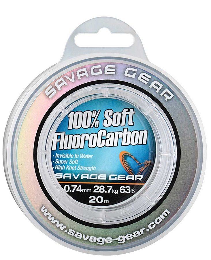 Savage gear návazcový vlasec soft fluorocarbon čirá-průměr 0