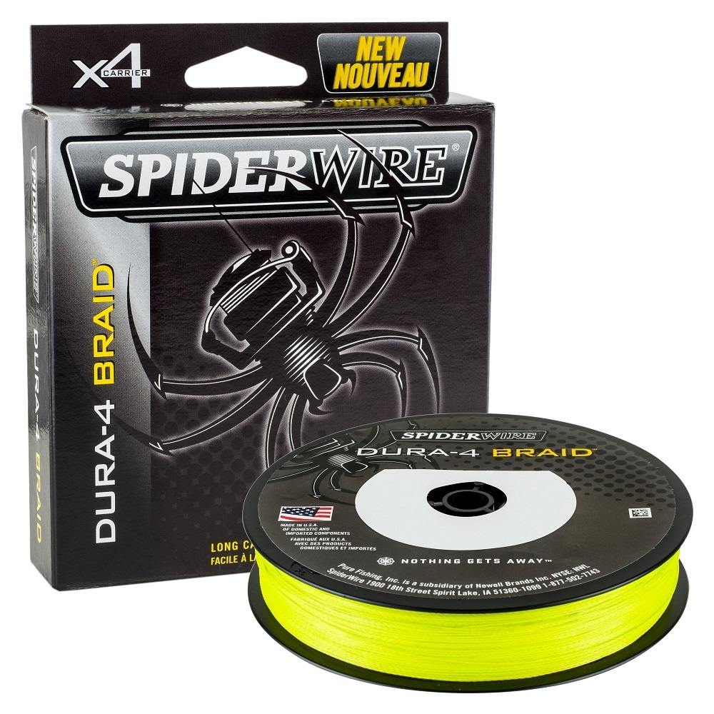 Spiderwire splétaná šňůra dura4 300 m yellow-průměr 0