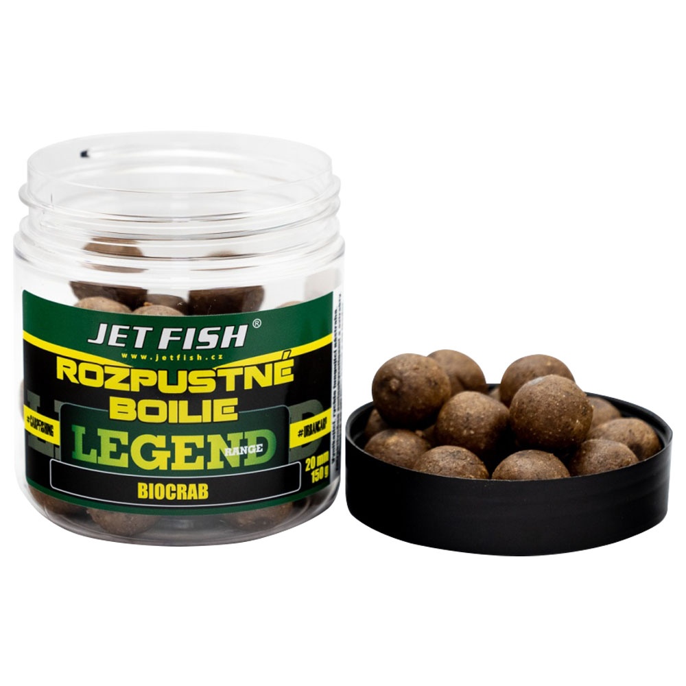 Jet fish rozpustné boilie legend range biocrab 250 ml -24 mm