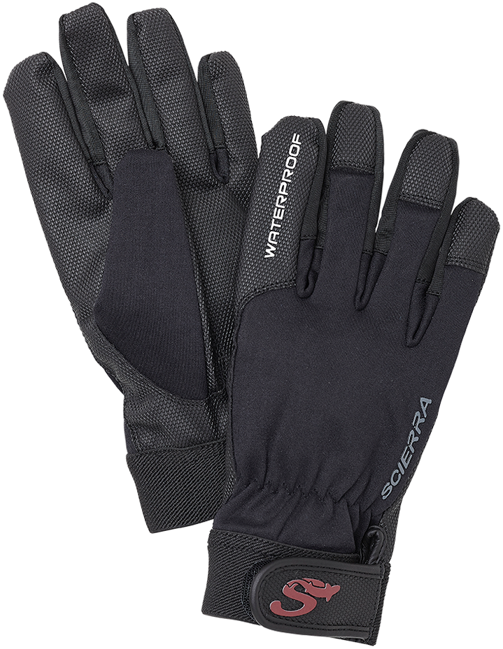 Scierra rukavice waterproof fishing glove black - m