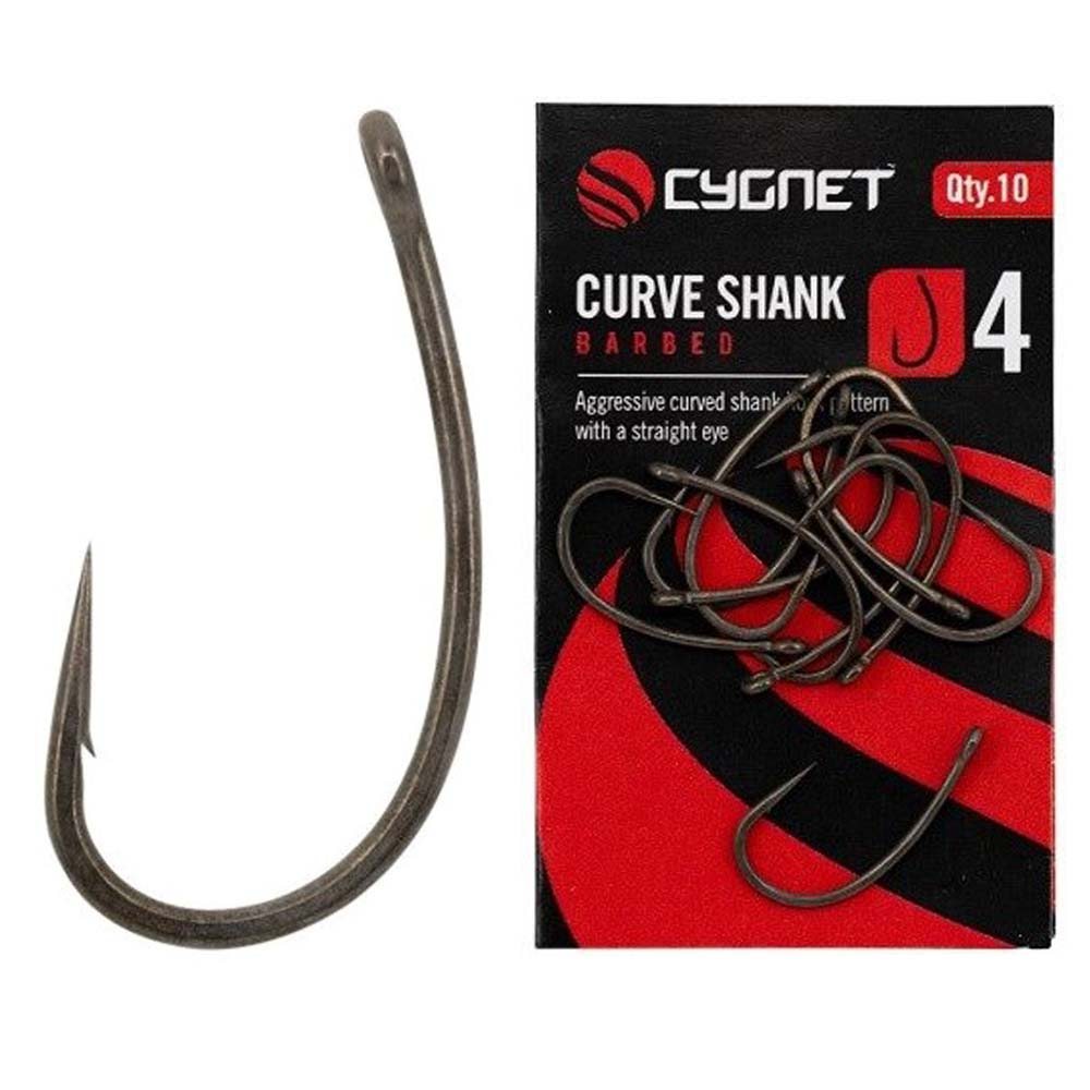 Cygnet háčky curve shank hooks barbed 10 ks - velikost 6