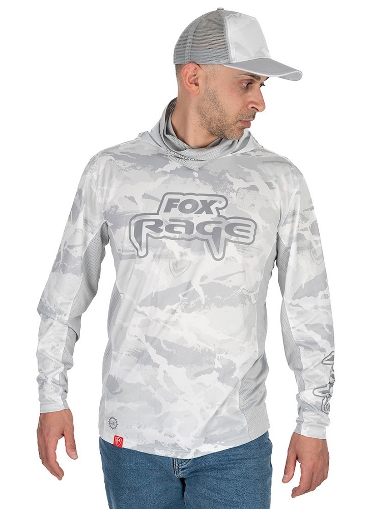 Fox rage tričko uv performance hooded top - xxxl