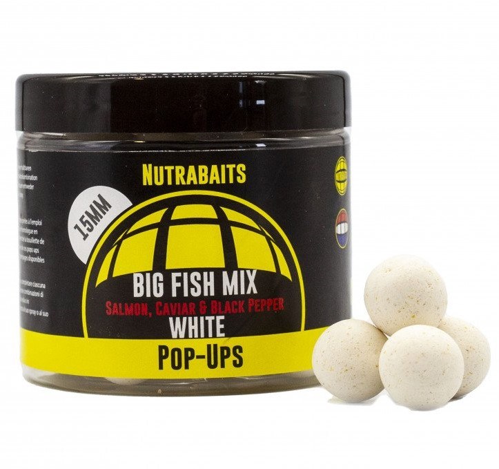 Nutrabaits pop-up big fish mix (salmon caviar black pepper) 15 mm
