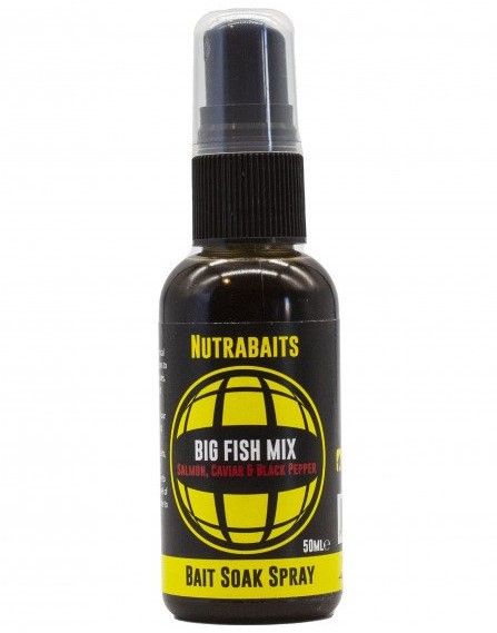 Nutrabaits spray big fish mix (salmon caviar black pepper) 50 ml