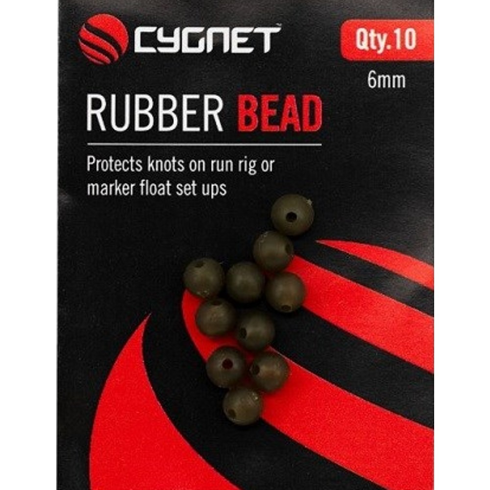 Cygnet gumový korálek rubber bead 6 mm 10 ks