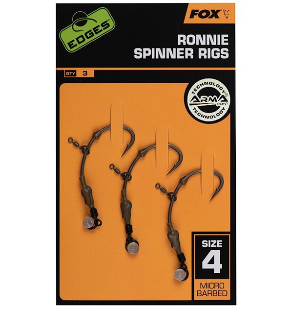 Fox montáž ronnie spinner rigs 3 ks - háček 4