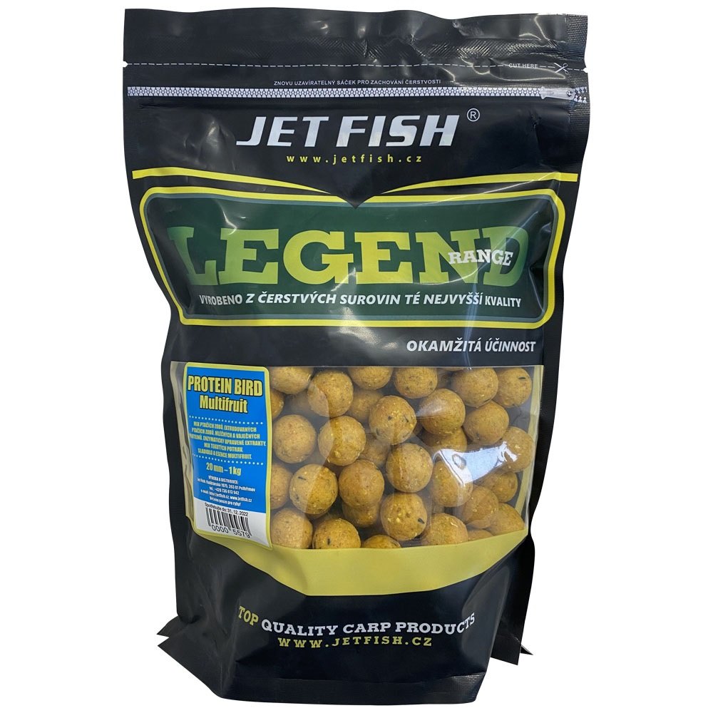 Jet fish boilie legend range protein bird multifruit - 1 kg 20 mm