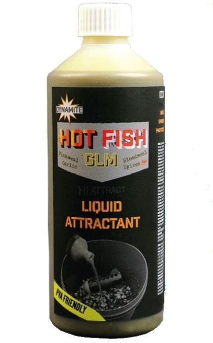 Dynamite baits liquid attractant 500 ml - hot fish glm