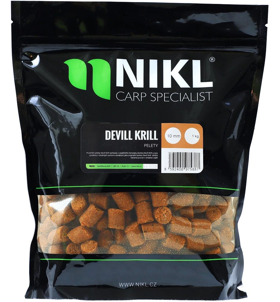 Nikl pelety devill krill - 1 kg 3 mm