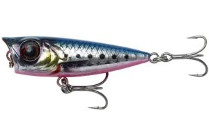 Savage gear wobler 3d minnow popper pink belly sardine php - 4