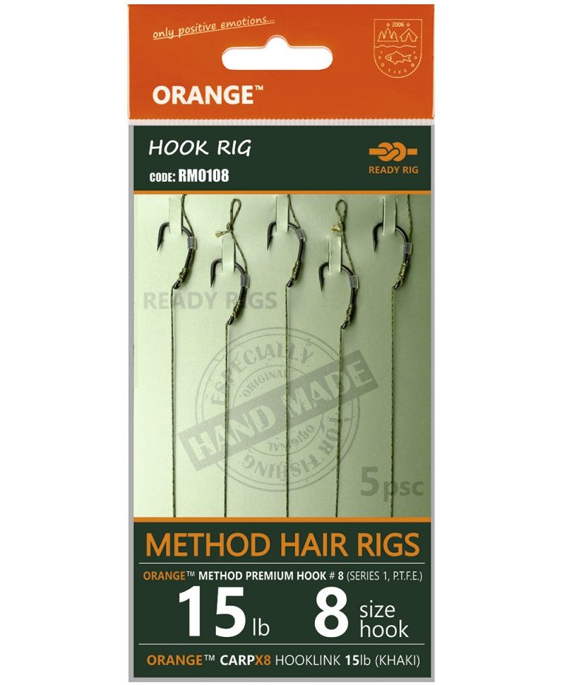 Life orange návazce method hair rigs s1 15 lb 5 ks - 10