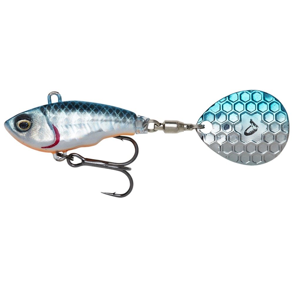 Savage gear fat tail spin sinking blue silver - 6