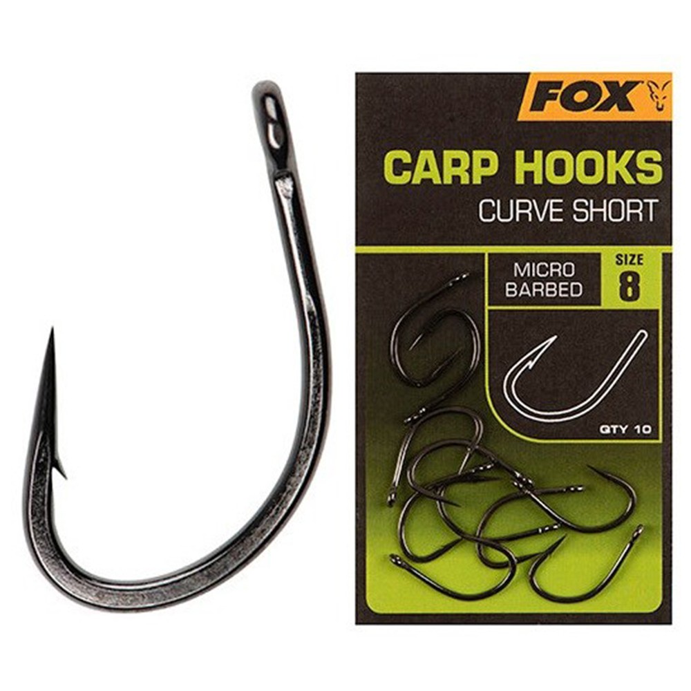Fox háčky curve shank short 10 ks - velikost 4
