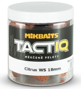 Mikbaits měkčené pelety tactiq 250 ml 18 mm-citrus ws