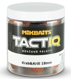 Mikbaits měkčené pelety tactiq 250 ml 18 mm-krab krill